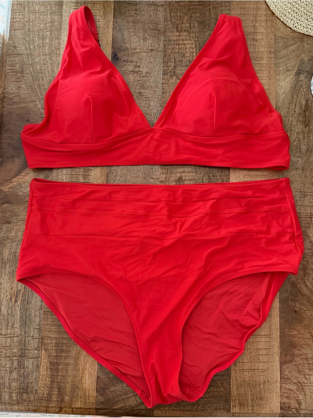 Bethenny Red Two-Piece Bikini Set
